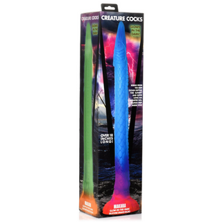 Självlysande Orm Analdildo, Sugkopp, 41.9cm, Silikon