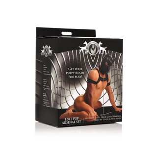 Puppy Play Set: Huva, Halsband, Koppel, Sele - Svart:

Valp Lekset: Huva, Halsband, Koppel, Sele - Svart