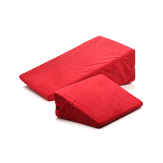 Röda Sexkuddar Set - Ergonomiska, Tvättbara & Vattentåliga
