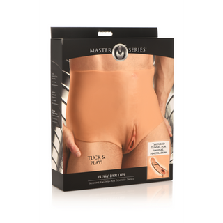 Silikon Trosa med Vagina & Anal - Ljus Hud, Realistisk Vulva