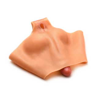 Realistisk Silikontrosa med Penis & Analöppning, Liten