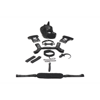 Neopren Valp Kit: Huv, Sele, Plug & Svans - Svart