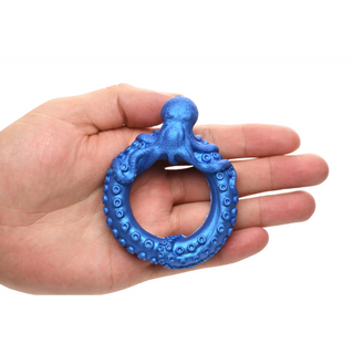 Blå Penisring Silikon, Stretchig, 40mm
