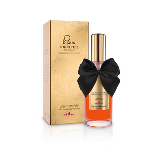 Ätbar Värmande Massageolja Smultron & Honung - 100ml