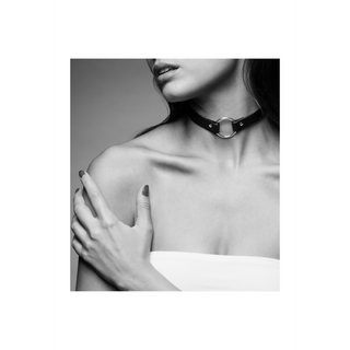 Sexig Choker Veganläder - Justerbar Storlek