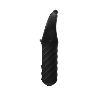 Vibrerande Cockring med Vibrator, 10 Vibrationer - Svart