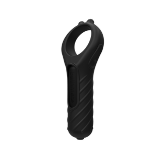 Vibrerande Cockring med Vibrator, 10 Vibrationer - Svart