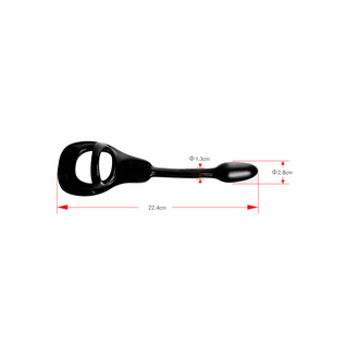 Penisring med Kulrem & Buttplug - Liten, Svart/Transparent
Penisring Kulrem Buttplug Liten Svart/Transparent