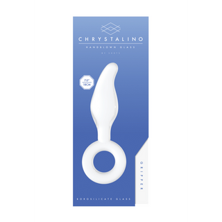 Glasdildo med Ring - Vaginal, Anal & Temperaturlek
