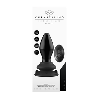 Vibrerande Glas Vibrator, Sugpropp & Fjärrkontroll, 10 Hastigheter