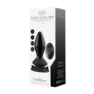 Vibrerande Glas Vibrator, Sugpropp & Fjärrkontroll, 10 Hastigheter