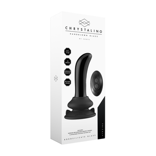 Prickig G-punktsvibrator Glas, Fjärrkontroll, 10 Hastigheter