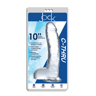 Realistisk Dildo, Sugkopp & Bollar, 25.5 cm