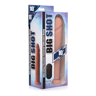 Vibrerande Dildo Silikon, Fjärrkontroll, 25.5 cm