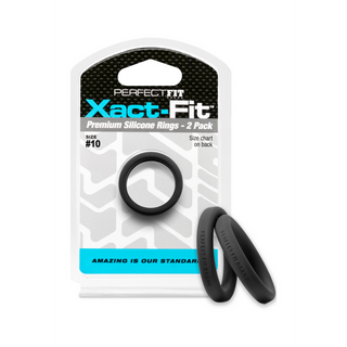 Cockring 2-pack, Silikon, Storlek #10 Precisionsring