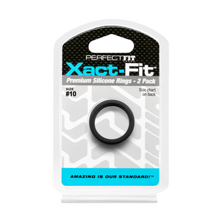 Cockring 2-pack, Silikon, Storlek #10 Precisionsring