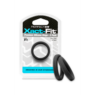 Silikon Cockring 2-pack - Storlek 11, Optimal Passform