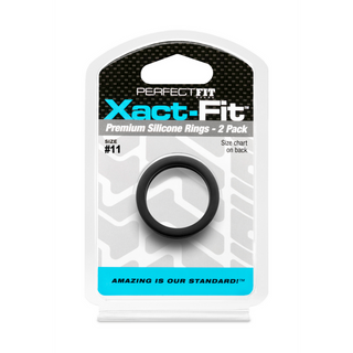 Silikon Cockring 2-pack - Storlek 11, Optimal Passform