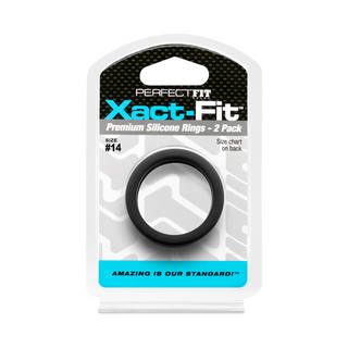 Silikon Penisring 2-pack Storlek 14 - Exakt Passform