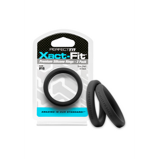 Cockring 2-pack i silikon - Precis Passform Storlek 16