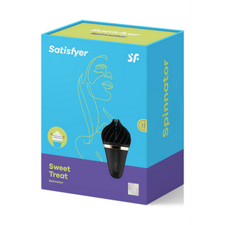 Stimulerande Tungspinnare - Roterande, Svart/Guld