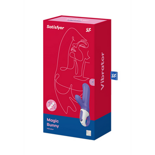 Blå Kaninvibrator: G-punkt & Klitorisstimulering, Silikon