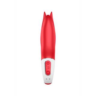 Röd Vibrator Silikon Klassisk Modell & Vibrationer