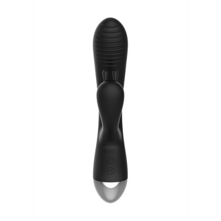 Svart E-Stim Kaninvibrator, 10 Hastigheter & G-punktsstimulering