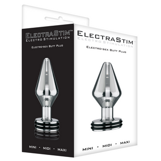 Elektrostimulerande Buttplugg - Midi, Aluminium & Akryl
