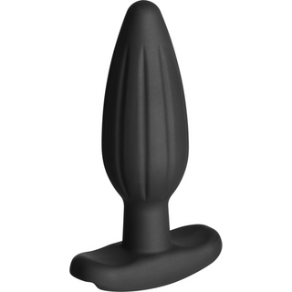Buttplugg - E-Stim Kompatibel, Silikon, Texturerad