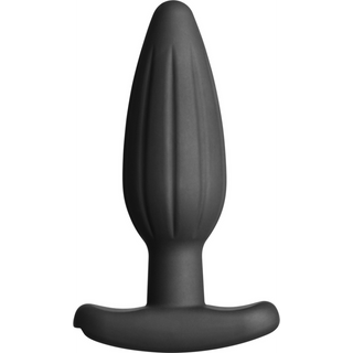 Buttplugg - E-Stim Kompatibel, Silikon, Texturerad