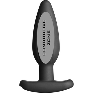 Buttplugg - E-Stim Kompatibel, Silikon, Texturerad