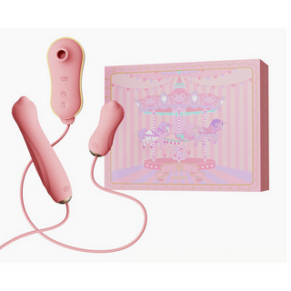 Sugande Vibrator med Pump & Tillbehör - Vibrerande & Pulserande