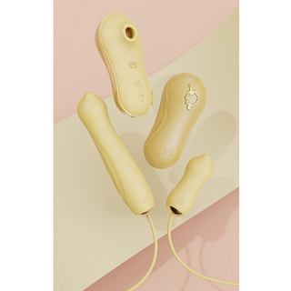 Sugande Vibrator med Pump & Tillbehör - Vibrerande & Pulserande