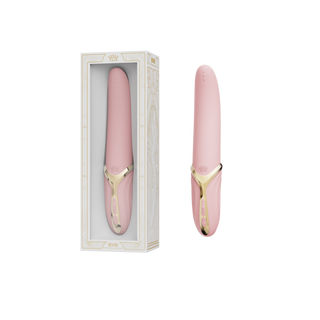 Slickvibrator med Värme, Dubbla Motorer, Sakura Rosa