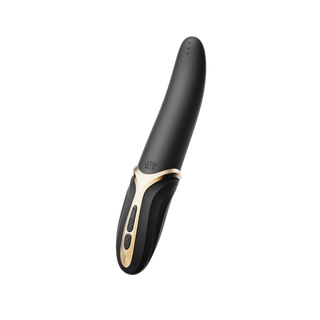 Vibrerande Slickvibrator med Värme & Dubbel Stimulans, Silikon