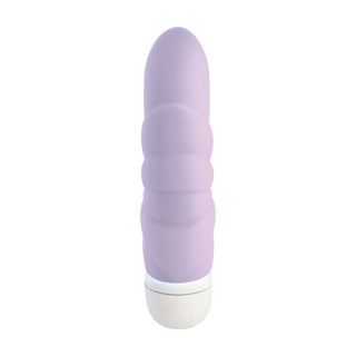 Resevibrator Silikon Räfflad - Pastellila