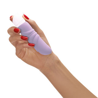 Resevibrator Silikon Räfflad - Pastellila