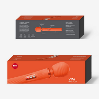 Vibrerande Wand Vibrator - Djup Vibration, Orange