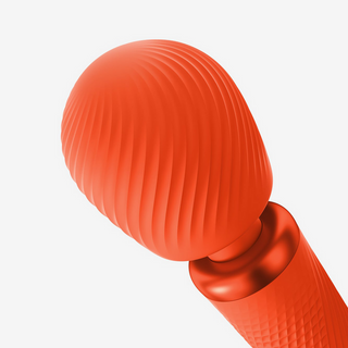 Vibrerande Wand Vibrator - Djup Vibration, Orange