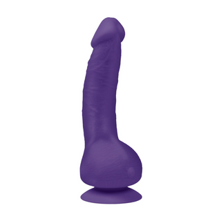 Realistisk Vibrator, Fjärrkontroll, Flexibel - Violett