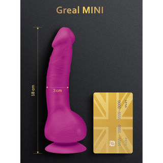 Mini Strap-On Dildo, Vibrerande & Fjärrstyrd, Fuchsia