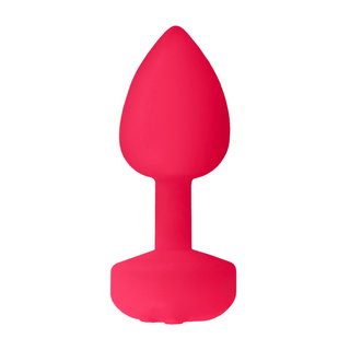 Vibrerande Analplugg, Kraftfull Neonrosa