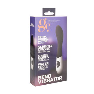 Böjd G-punktsvibrator, 10 Hastigheter, Svart/Rosa/Lila