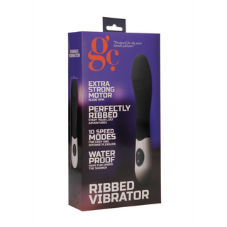 Räfflad Vibrator, 19 cm - 10 Hastigheter - Svart, Rosa, Lila