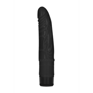 Realistisk Dildo Vibrator, 8/20 cm, Svart, Flera Hastigheter