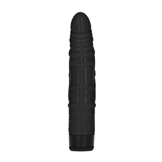 Realistisk Dildo Vibrator, 8/20 cm, Svart, Flera Hastigheter