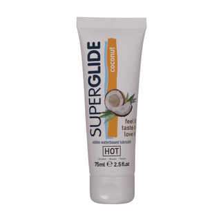 Glidmedel Superglide Ätbar Vattenbaserad Kokos 75 ml