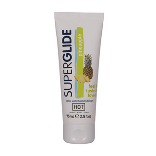 Glidmedel Superglide Ätbar Vattenbaserad Ananas 75ml