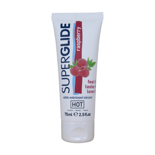 Glidmedel Superglide Ätbar Vattenbaserad - Hallon 75ml